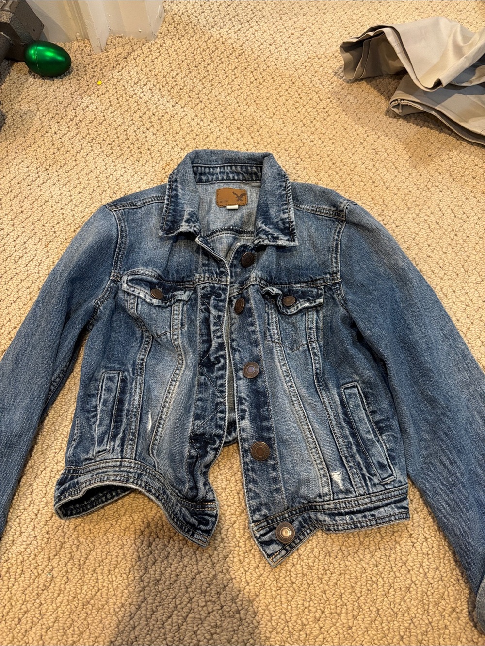 American Eagle Outfitters Blue Denim Jean Jacket